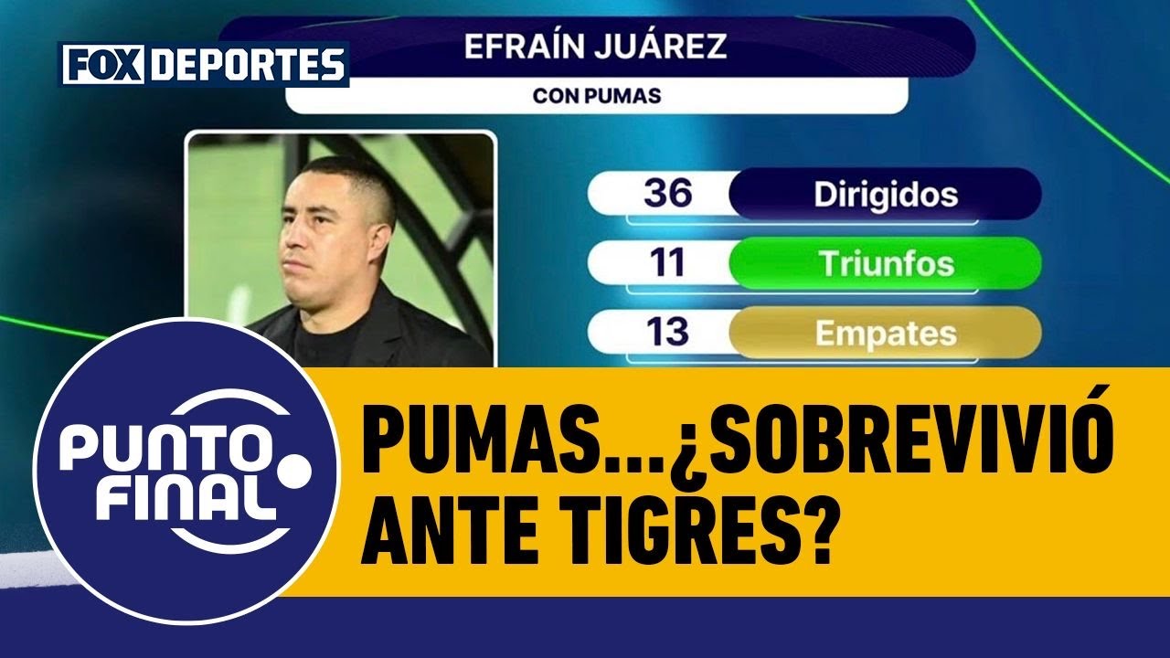 🐾🆚🐯 TIGRES VS PUMAS ¿Pumas ganó como equipo grande… o sobrevivió como equipo chico? | Punto Final