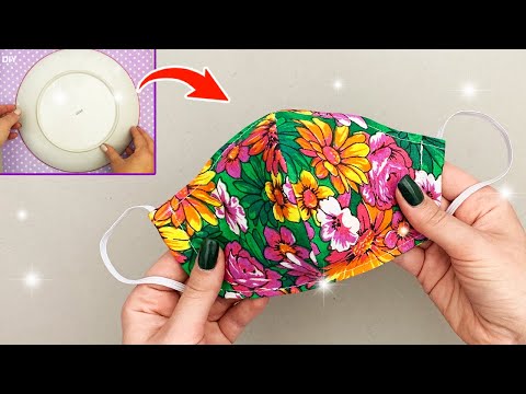 Very Easy New Style Pattern Mask - Mask Making In 5 minutes - Sewing Tutorial | OH MY DIY MASK