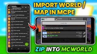 How To IMPORT ZIP FILE into MINECRAFT PE || How To Add RESOURCE Packs In Minecraft Pe