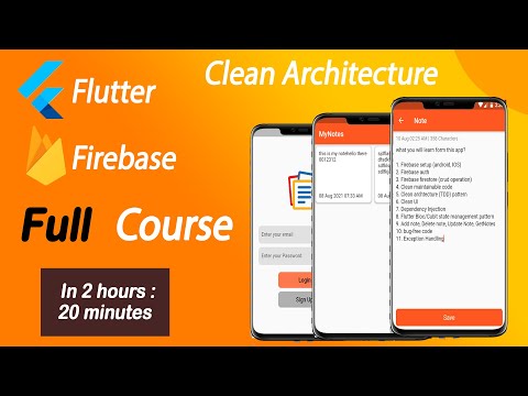 Learn Flutter Firebase + Clean Architecture  - Full Course (Flutter Tutorial)