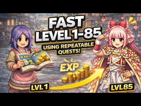 UARO Beginner Leveling Guide – Fast Level 1–85 Using Repeatable Quests!