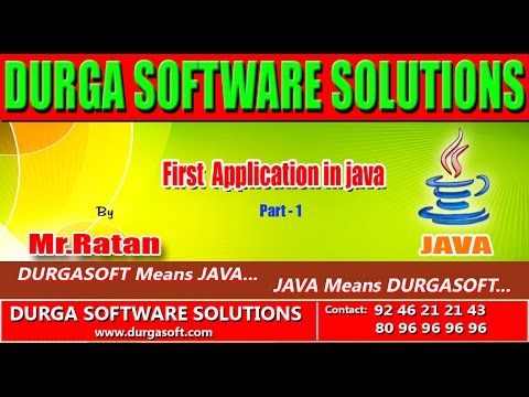 Corejava Basics First Application In Java Part 1
