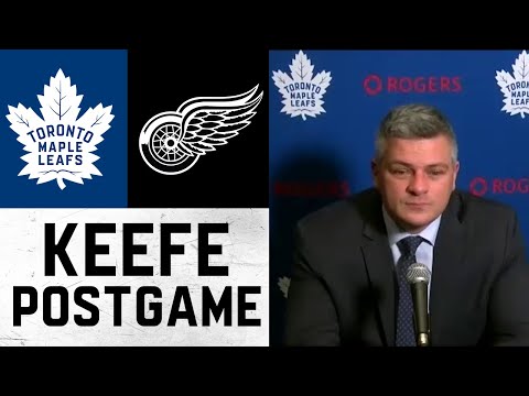 Sheldon Keefe Post Game ' Toronto Maple Leafs at Detroit Red Wings ' January 29, 2022