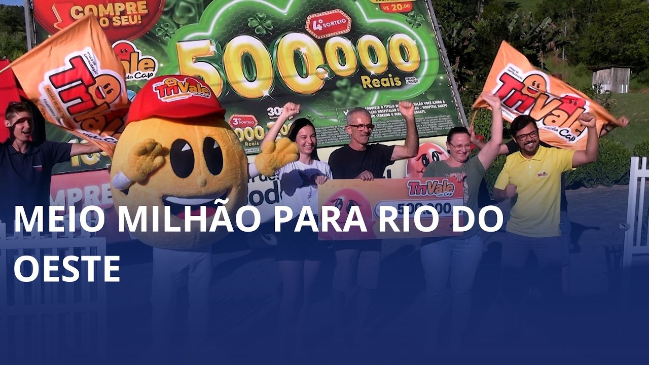 Moradora de Rio do Oeste é surpreendida com prêmio de meio milhão da TriVale