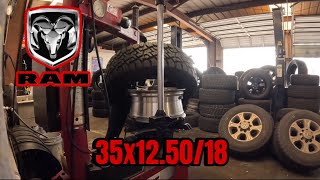 Llantas 35x12.50/18 para una Ram // new tires for a Ram #shorts