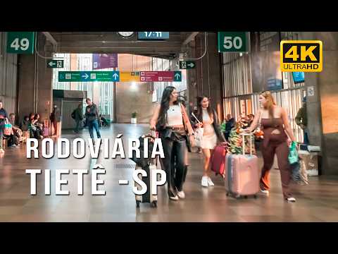 RODOVIÁRIA TIETÊ SÃO PAULO【4K】EMBARQUE, DESEMBARQUE E HISTORIA DA RODOVIÁRIA DE SAO PAULO ATÉ 2025