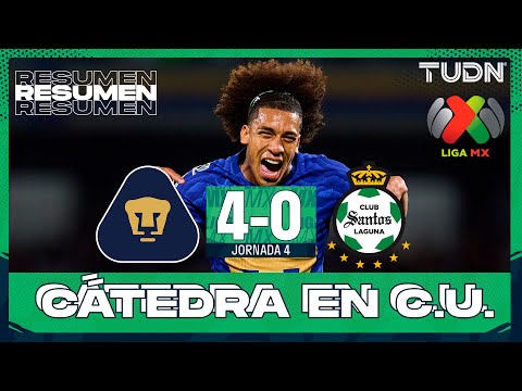 Highlights and goals - Pumas vs Santos | Liga MX - Matchday 4 Clausura 2026 | TUDN