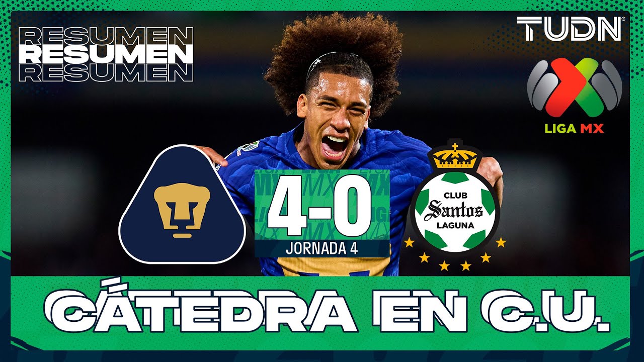 Pumas UNAM vs Santos Laguna Highlights