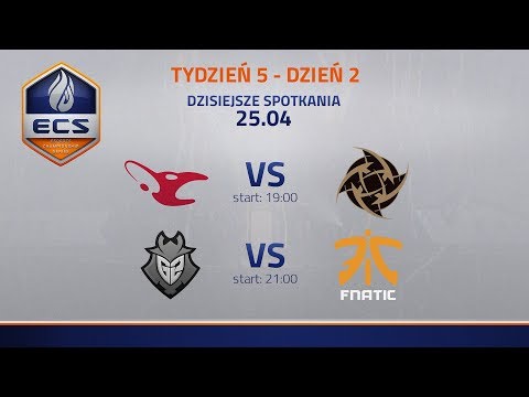 ECS Sezon 5 | G2 vs Fnatic | komentują: vuzzey & insajd