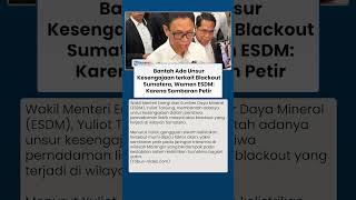 Blackout Sumatra Disebut Akibat Sambaran Petir, Wamen ESDM Tegaskan Bukan Unsur Kesengajaan