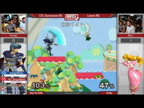 CFL Smackdown 95 Melee - Father (Marth) vs Oaty (Peach) - Losers R6