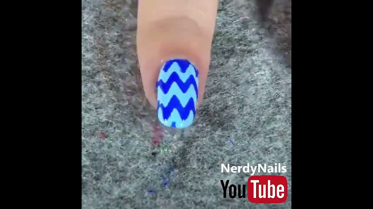 Easy Zig Zag Nail Art | Nails 2022 | #shorts