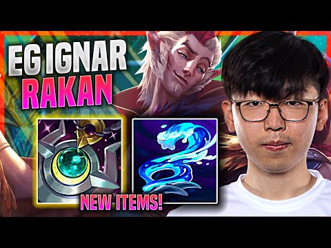 IGNAR PICKS RAKAN WITH NEW ITEM MOONSTONE! - EG IgNar Plays Rakan SUPPORT vs Pantheon | Preseason 11