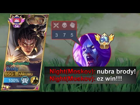 BRODY GAMEPLAY! DESTROYING THIS ARROGANT 200 STARS MOSKOV! SELF PROCLAIMED CALLED PRO!