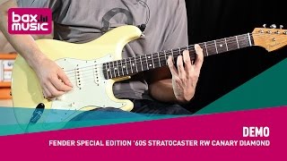 Video thumbnail for Fender Special Edition '60s Stratocaster RW Canary Diamond - Demo by Bax Music FR