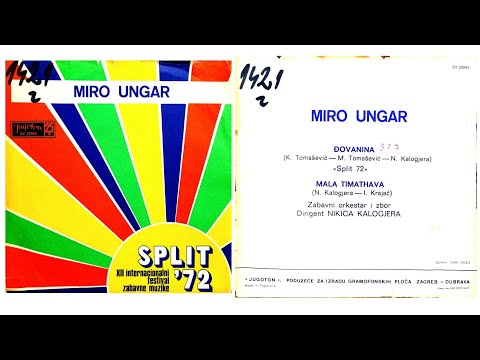 Miro Ungar - Đovanina -1972- /Vinyl-SP/ stereo *HQ*