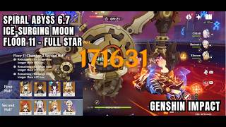 [Genshin Impact Spiral Abyss] Ice-Surging Moon - Floor 11 - Full Star - Jul / Agt 2026 6.7 F2P