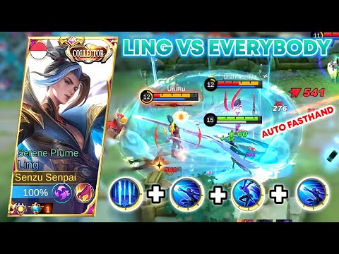LING FASTHAND 5X SPEED DASH DESTROYS ENEMY | AGGRESSIVE + ON POINT + PERFECT ROTATION Mobile Legends