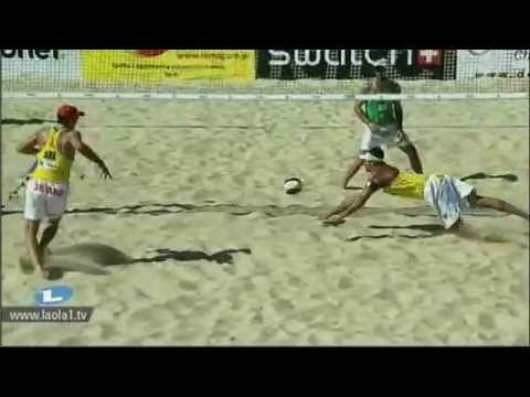 Beach Volleyball rules - Overhand set on first touch