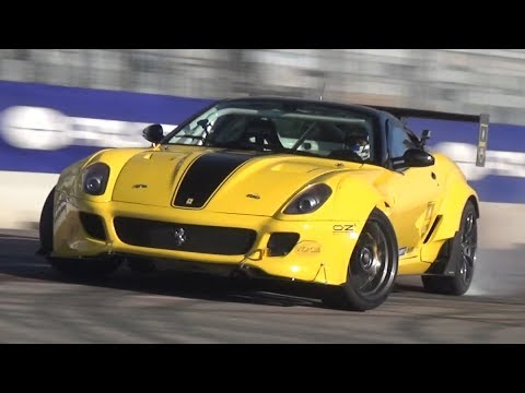 Federico Sceriffo NEW Ferrari 599 Drift Car! - 900HP V12 Engine Sound! [Fiorella WORLD PREMIERE]