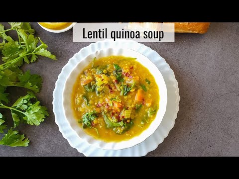 Lentil quinoa soup