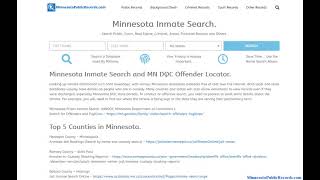 Minnesota Inmate Search and MN DOC Offender Locator.