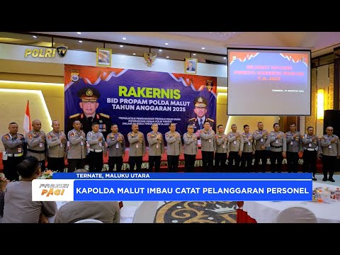 POLDA MALUT GELAR RAKERNIS BIDANG PROPAM 2025