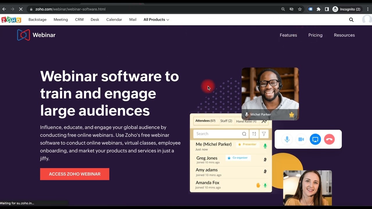 Free Webinar Software | Online Webinar Tool - Zoho