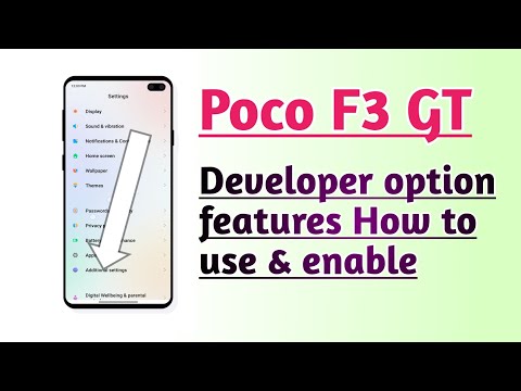 Poco F3 GT Developer option setting features How to use & enable