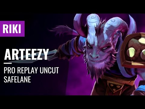 Riki carry SAFELANE ARTEEZY Replay DOTA2 UNCUT 7.26C
