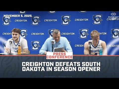 Creighton Men's Basketball Defeats South Dakota | Creighton Postgame Press Conference.