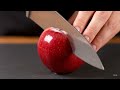 Satisfying Red Apple Cutting ASMR ️ Crisp Sounds Juicy Slices To Relax You