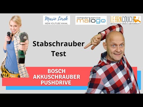 Bosch Akkuschrauber PushDrive, Akku Stabschrauber, Akku Schrauber
