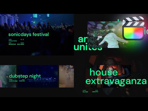 Festival Modular Template for Final Cut Pro — MotionVFX