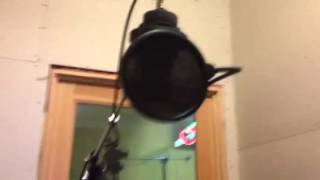 Inside the recording booth