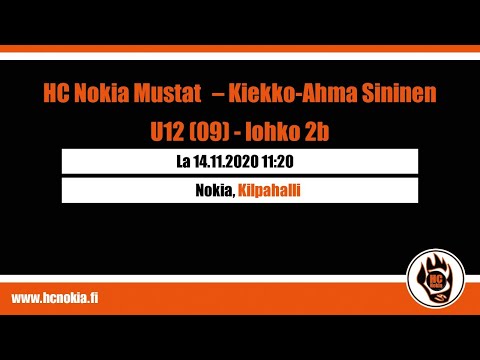 HC Nokia Mustat - Kiekko-Ahma Sininen