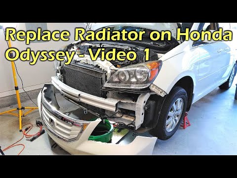 Replace Radiator on Honda Odyssey - VIDEO 1 Remove Radiator
