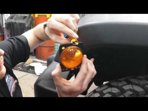 Smoked LED Jeep Wrangler Fender Parking Lights (JK)