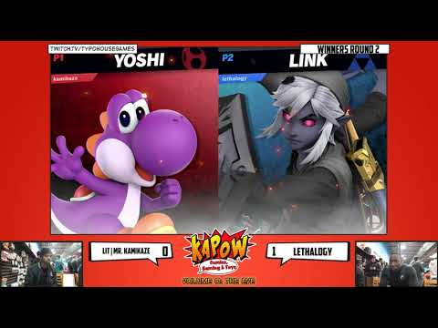 Kapow Smash December 2018 -  Kamikaze(Fox/Yoshi) Vs Lethalogy(Link)  - Ultimate W. Round 2