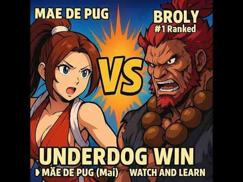 Brolynho perde para Mai (MÃE DE PUG) Akuma pro player vs mai casual - SF6 - WATCH AND LEARN