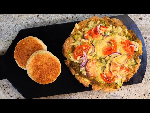 Keto vegan PIZZA and veggie PANCAKES | Two great keto vegan snacks