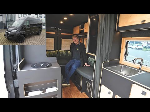 STEALTH MOTORHOME ONLY 5.4m|ROUND SEATING GROUP|GERMAN (58) builds the COOLEST thing in the world!