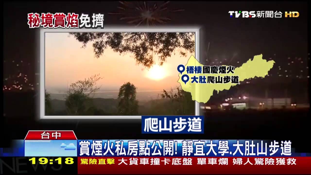 賞煙火私房點公開! 靜宜大學、大肚山步道