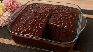 The cheapest and easiest eggless chocolate cake recipe at home! Ready in just 20 minutes