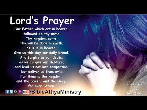 Lord's Prayer | Lyrics | Matthew 6:9-13 KJV |  Voice Over by Hina-Danish | BibleAttiyaMinistry  BAM