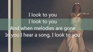 Whitney Houston I Look To You Lyrics.wmv