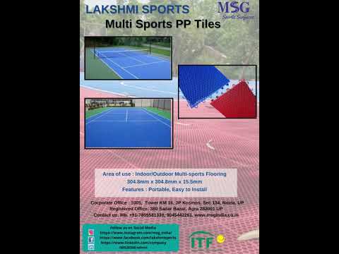 PP Inerlocking Tiles Tennis Court Flooring