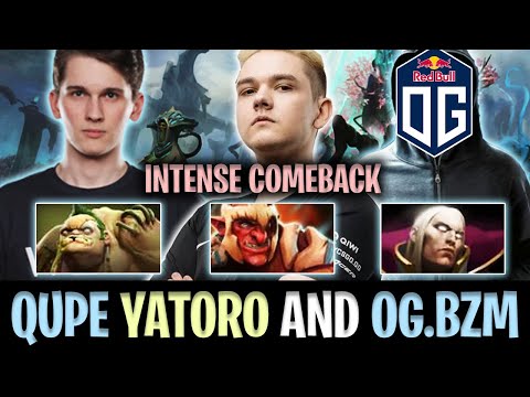TOP 1 Rank Yatoro ft NEW OG Mid and Qupe Pudge - Signature Heros Hard Comeback Dota 2