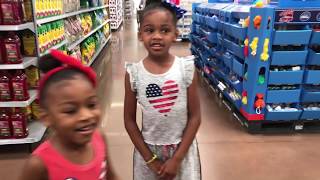 THE FLOOR IS LAVA CHALLENGE! Family Fun in Walmart
