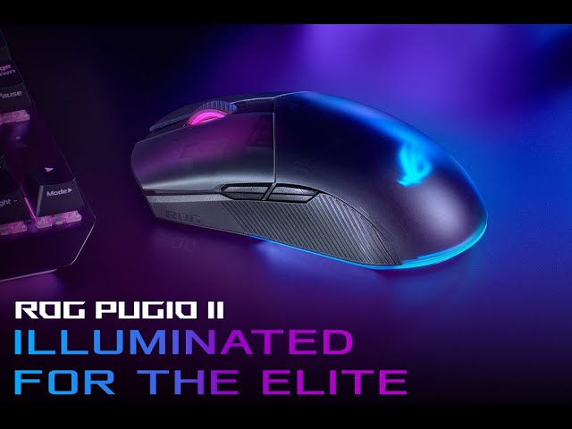 Video Teaser für ROG Pugio II - Wireless gaming mouse with tri-mode connectivity and configurable side buttons | ROG